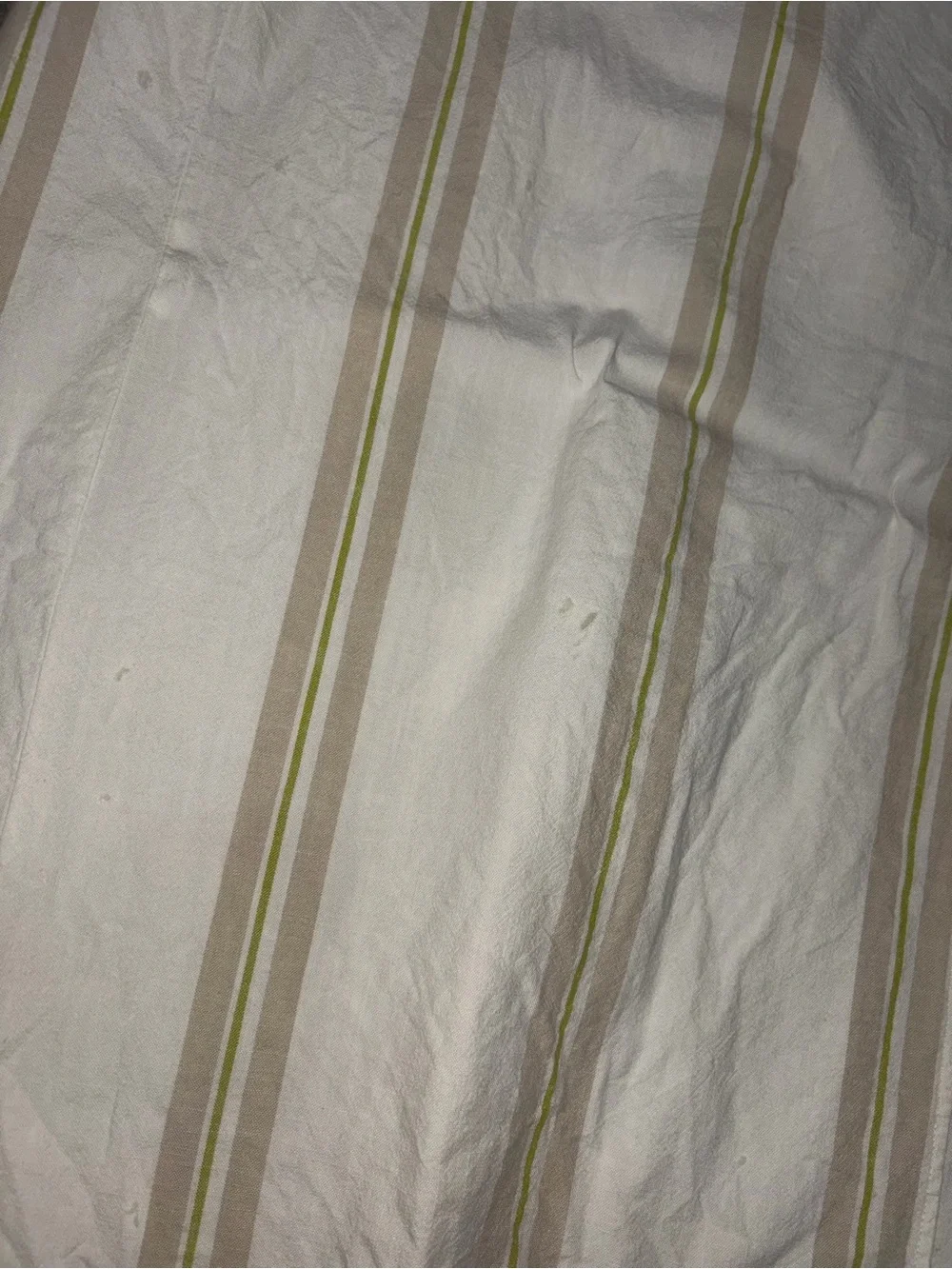 a new day Cream Skirt with Beige and Pale Green Stripes
